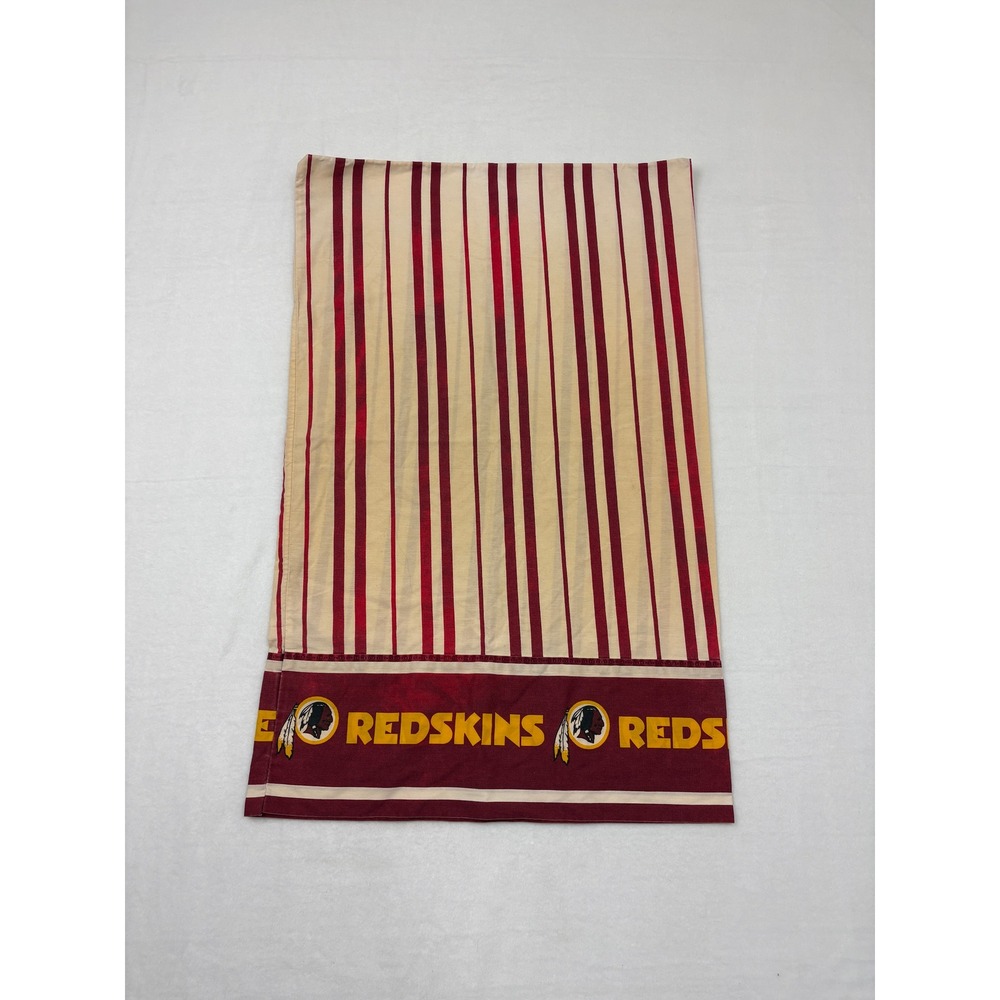 Vintage Washington Redskins Pillowcase Striped NFL The Bibb Company Made in USA
